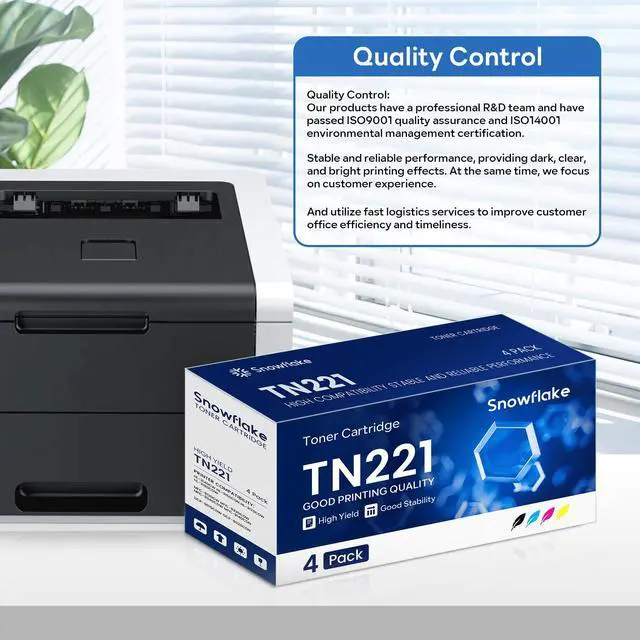 Alt view image 6 of 6 - TN221 TN-221 Toner Cartridges Compatible TN221 TN-221 Ink Cartridge Replacement for Brother TN-221 TN-221 Toner Cartridges MFC-9340CDW MFC-9330CDW HL-3170CDW Toner (4-Pack)