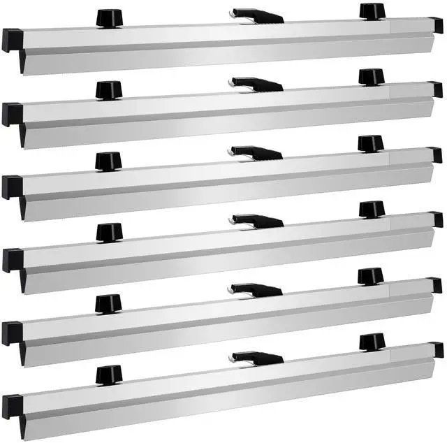 Main image of Blueprint Hanging Clamps 30 Inch 6Pack, Aluminum Blueprint Holder | Print Rack Adjustable with Wing Knob Nuts, Binding Strips Storage for Construction Paper Poster Maps Plans Drawings Arts
