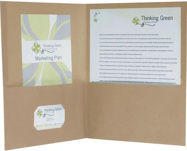 Main image of Earthwise by Two-Pocket Folders, Natural, Letter Size, 25 per Box, (78542) (Pack of 5)
