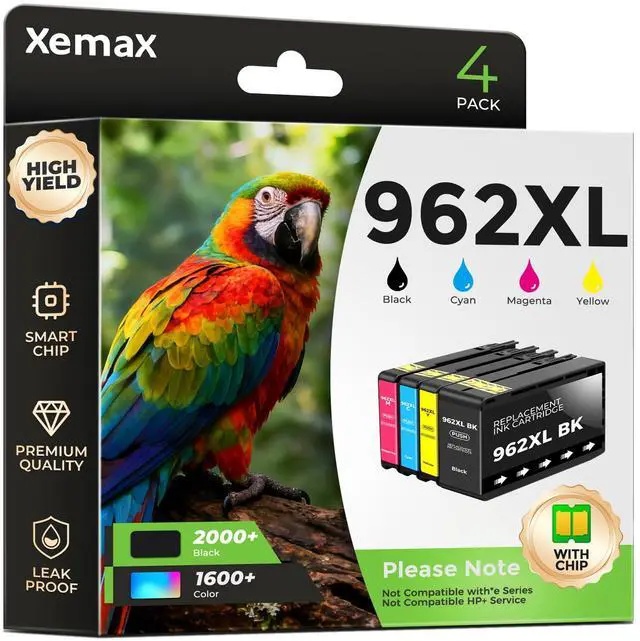 Main image of 962XL Ink Cartridges Compatible with 9010e 9015e 9018e 9025e for HP 962XL 962 Ink Work for OfficeJet Pro 9010 9012 9015 9018 9020 9022 9025 9010e 9015e 9018e 9025e Printer High Page 4 Pack(6800 Pages)