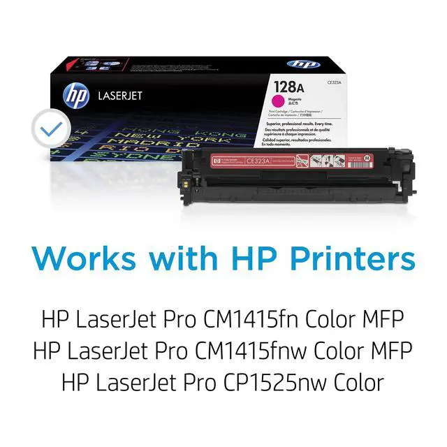 Alt view image 2 of 7 - 128A Magenta Toner Cartridge | Works LaserJet Pro CM1415 Color, CP1525 Color Series | CE323A
