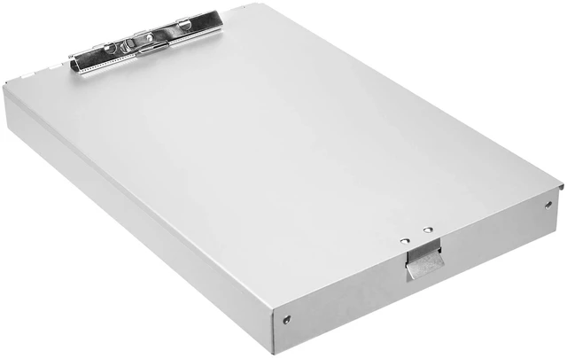 Alt view image 2 of 7 - Aluminum Storage Clipboard - 14" x 9", Two-Tier, Standard Clip, 8-Pack, Silver
