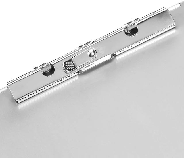 Alt view image 4 of 7 - Aluminum Storage Clipboard - 14" x 9", Two-Tier, Standard Clip, 8-Pack, Silver