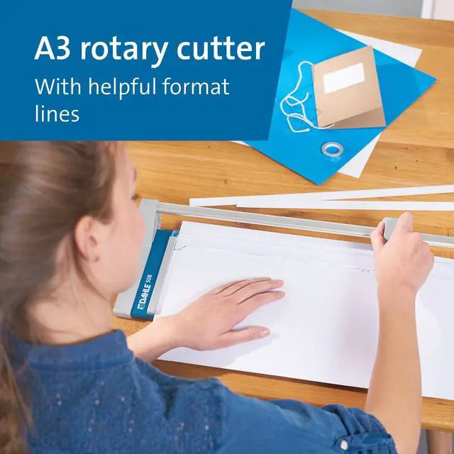 Alt view image 2 of 7 - 508 Personal Rotary Trimmer, 18" Cut Length, 5 Sheet Capacity, Self-Sharpening, Automatic Clamp, German Engineered Paper Cutter