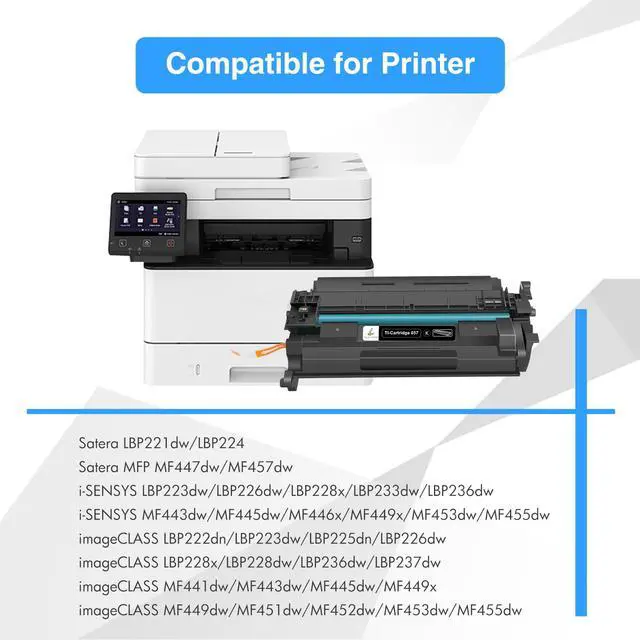Alt view image 2 of 7 - 057 Toner Cartridge 057H MF455dw MF445dw MF450 Black High Yield 4 Pack | Compatible for Canon ImageCLASS MF445dw MF448dw LBP226dw LBP228dw LBP227dw MF449dw MF445 LBP220 LBP230 MF440 MF450 Printer