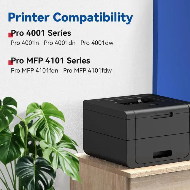 Alt view image 2 of 6 - 148X Toner Cartridges High Yield (2-Pack) 148 148A W1480A W1480X | Compatible for HP Pro MFP 4101fdw Pro 4001n 4001dw 4001dn MFP 4101fdn Printer