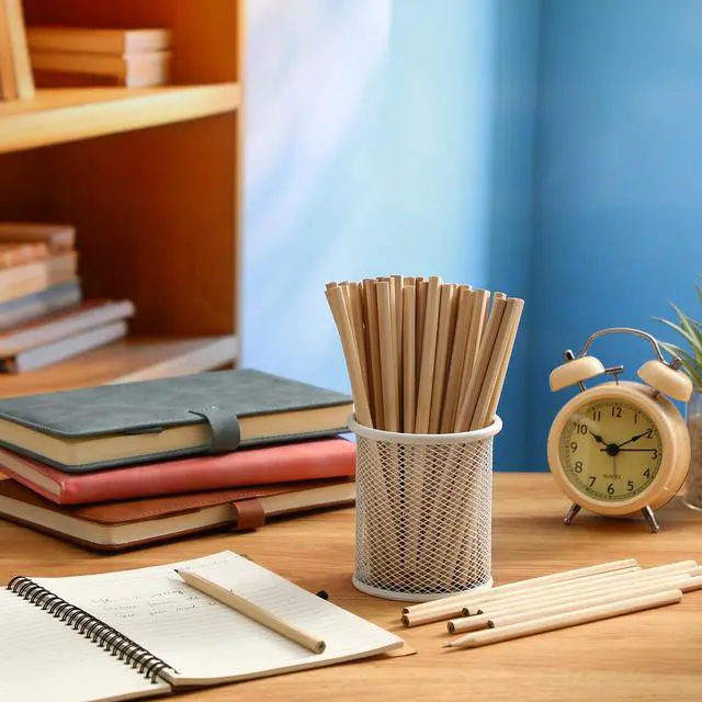 Alt view image 7 of 7 - 1000 Pieces Wooden Hexagonal HB Pencils Bulk Without Erasers