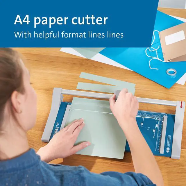 Alt view image 4 of 7 - 507 Personal Rotary Trimmer, 12" Cut Length, 7 Sheet Capacity, Self-Sharpening, Automatic Clamp, German Engineered Paper Cutter