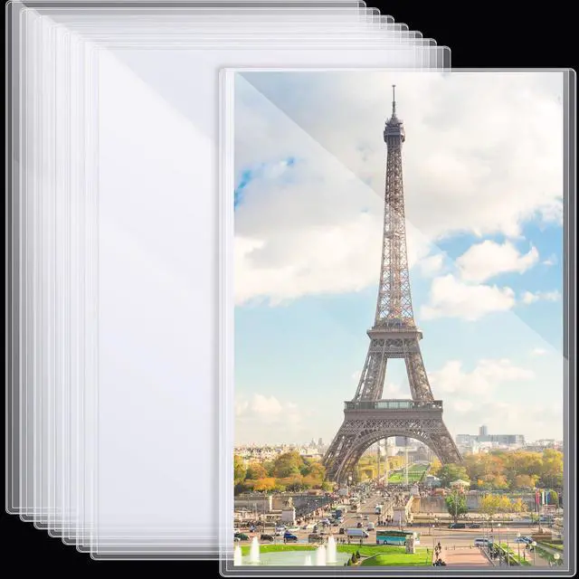 Main image of 12 Pcs Poster Protector Sleeves 22 x 28 Inch, Clear Plastic Poster Sleeves Frame, Waterproof Rigid Print Sheet Protectors for Art Portfolio Storage, Wall Display, Magazines, Photos, Papers