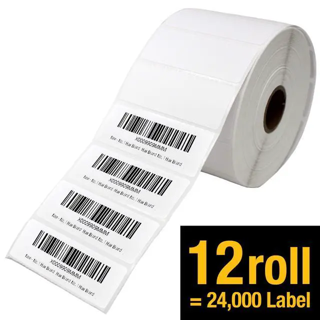 Alt view image 2 of 5 - 2 5/8" X 1 Direct Thermal Labels 2000 Per Roll Perforated | Quality 2 5/8" x 1 direct thermal labels 2000, designed for everyday use