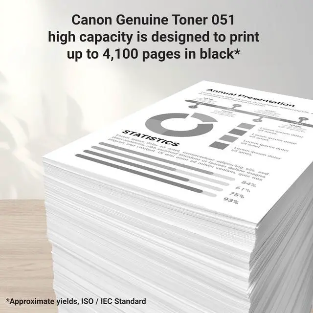 Alt view image 3 of 6 - Genuine 051 Black Toner Cartridge High Capacity Compatible with LBP162dw, MF264dw, MF267dw, MF269dw, MF269dw VP