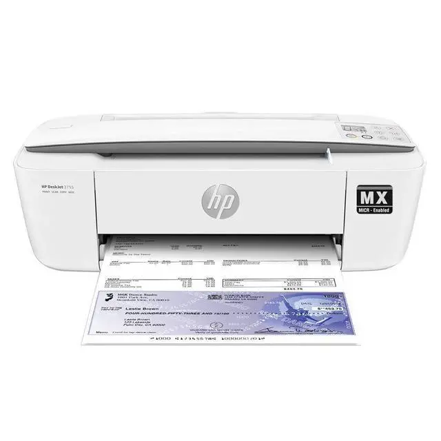 Alt view image 2 of 5 - HP DeskJet 3755 MX MICR Check Printer and Gold Check Printing Software Bundle, (3755MX)