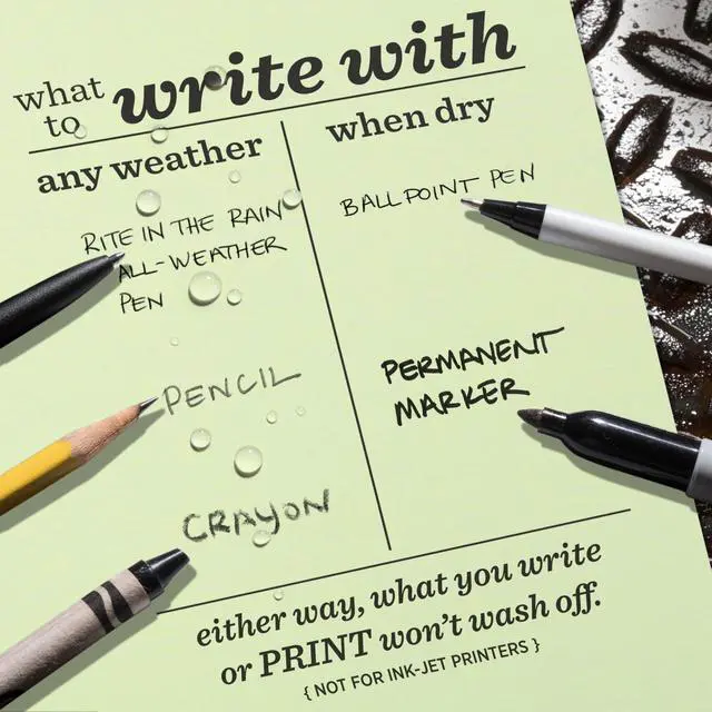 Alt view image 3 of 7 - Weatherproof Bulk Copier Paper, 8.5" x 11", 20# Green, 500 Sheet Pack (No. 208511G)