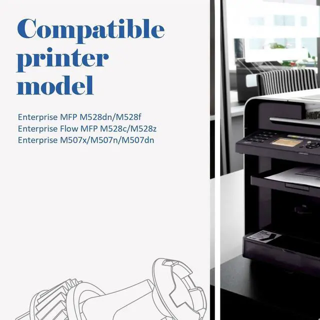 Alt view image 2 of 7 - 89A Black Toner Cartridge for HP LaserJet CF289A 89X CF289X M507 2 Pack | Compatible for HP 89A M507 89X Toner LaserJet Enterprise M507n M507dn M507x MFP M528dn M528f M528c M528z M528 Series Printer