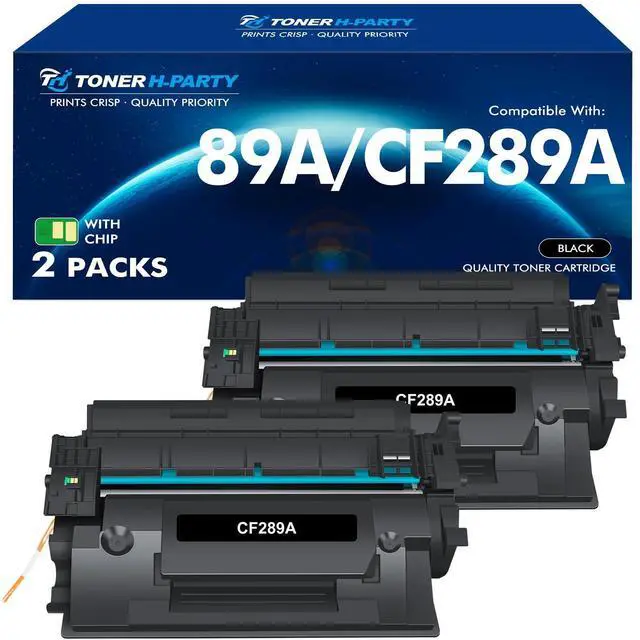 Main image of 89A Black Toner Cartridge for HP LaserJet CF289A 89X CF289X M507 2 Pack | Compatible for HP 89A M507 89X Toner LaserJet Enterprise M507n M507dn M507x MFP M528dn M528f M528c M528z M528 Series Printer