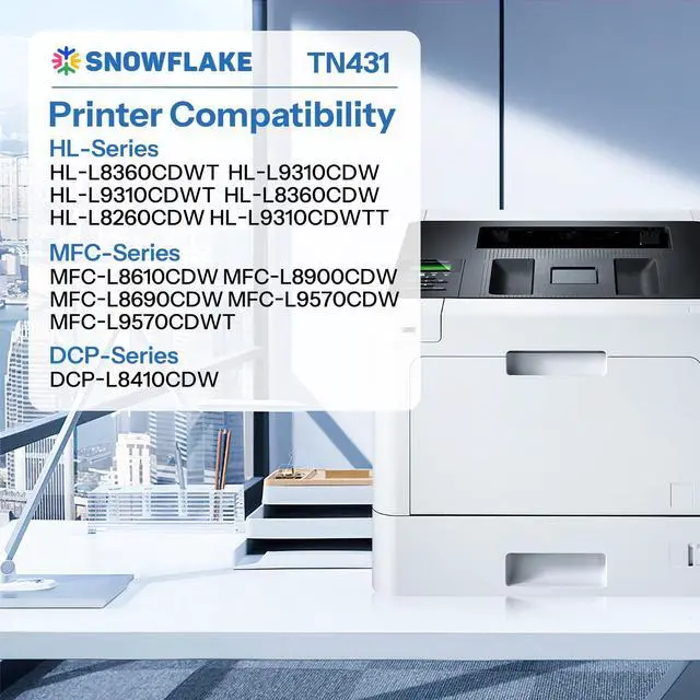 Alt view image 2 of 7 - TN-431 TN431 3PK Cyan Magenta Yellow Toner Cartridge Compatible TN431 TN-431 Replacement for Brother TN431 TN-431 MFC-L8900CDW MFC-L9570CDW HL-L8360CDW Printer