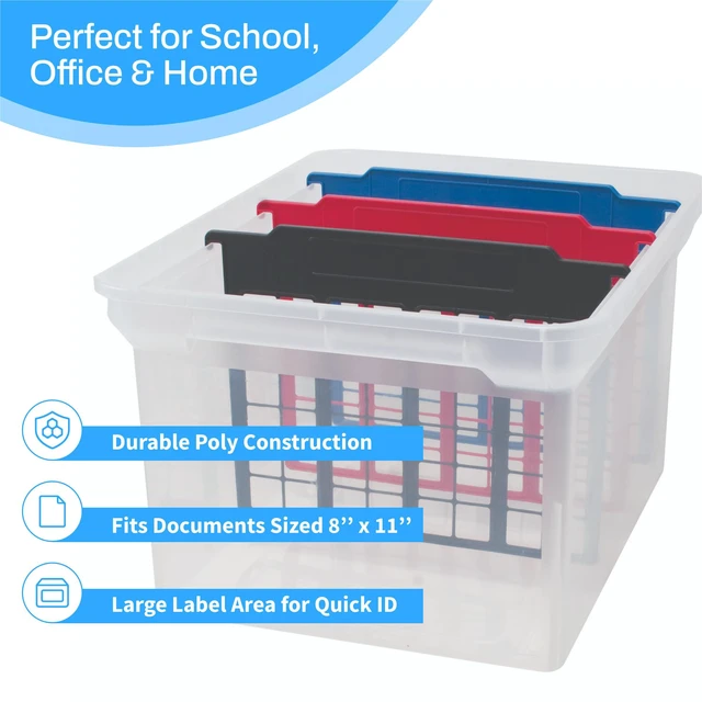 Alt view image 2 of 4 - File and Folder Dividers, 3-Count, Red/Blue/Black (50912) (Pack of 12)