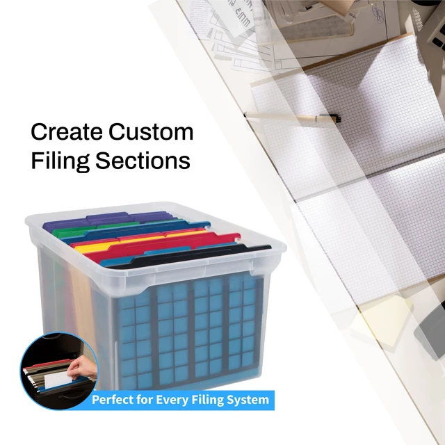Alt view image 4 of 4 - File and Folder Dividers, 3-Count, Red/Blue/Black (50912) (Pack of 12)