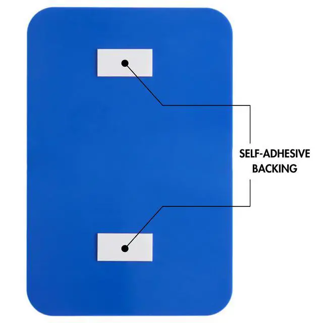 Alt view image 3 of 5 - ADA Handicap Accessible Compliant Sign with Braille Sign w/Adhesive Back - Durable and Wipe Clean Plastic - 9"X6" - Blue and White - Business Restaurant Signage - 12 PK
