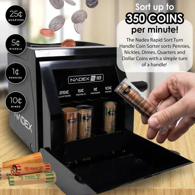Alt view image 2 of 7 - S18 Manual Coin Sorter and Wrapper
