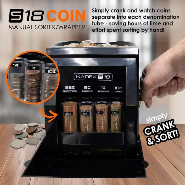 Alt view image 4 of 7 - S18 Manual Coin Sorter and Wrapper
