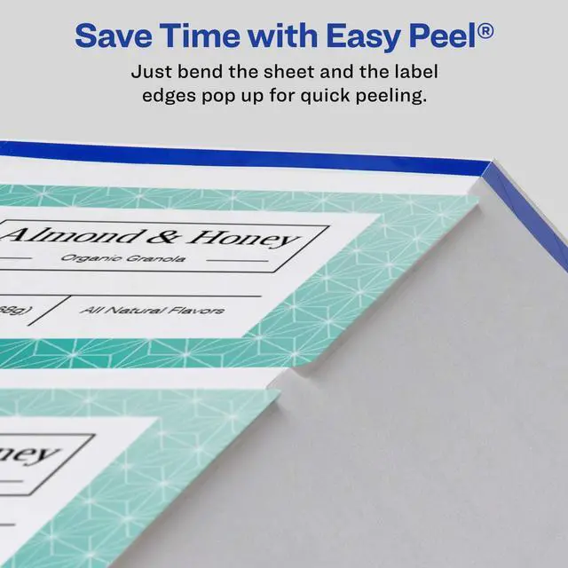 Alt view image 7 of 7 - ® Matte White Rectangle Labels, Sure Feed® Technology, 2" x 6", 1,000 Matte White Printable Labels