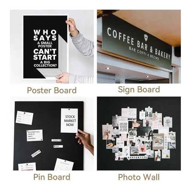 Alt view image 6 of 6 - 36×48" Black Foam Board, 3/16" (5mm) Thick Poster Board, 5Pack of Foam Core Board for Arts & Crafts, School Projects, Displays, and Presentations
