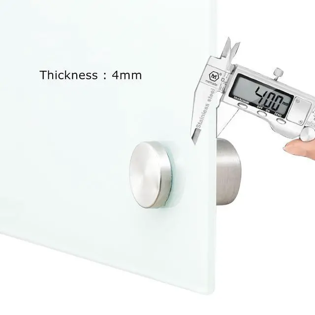 Alt view image 4 of 7 - Glass Whiteboard Magnetic Dry Erase White Board 4'x 3' Framless White Surface