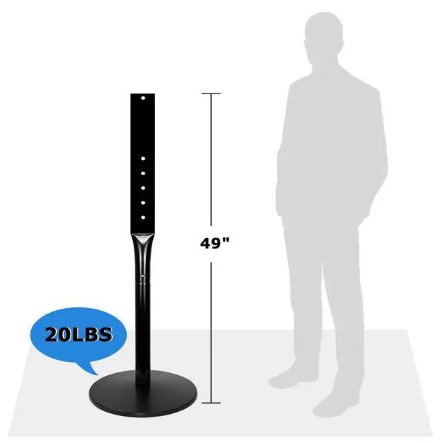 Alt view image 5 of 7 - Parking Sign Post 49" Heavy Duty Cast Iron Parking Signs Stand, Movable Sign Stand for Hanging Signs, Black (20lbs, 2Packs)