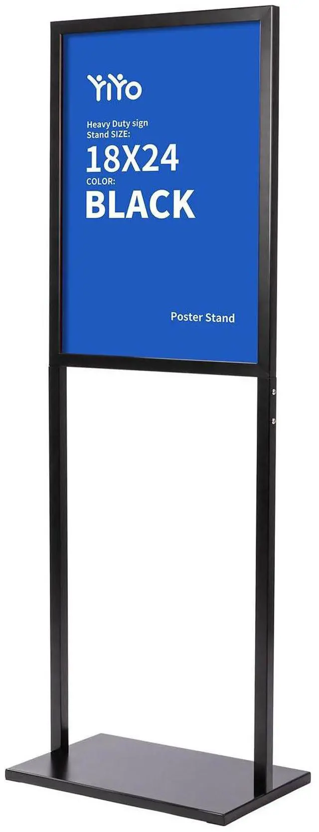 Main image of Sign holder floor stand, sign holder stand heavy Duty Pedestal poster stand for display,18×24 inch slide-in double sided poster sign holder floor standing Display Advertising (18×24)