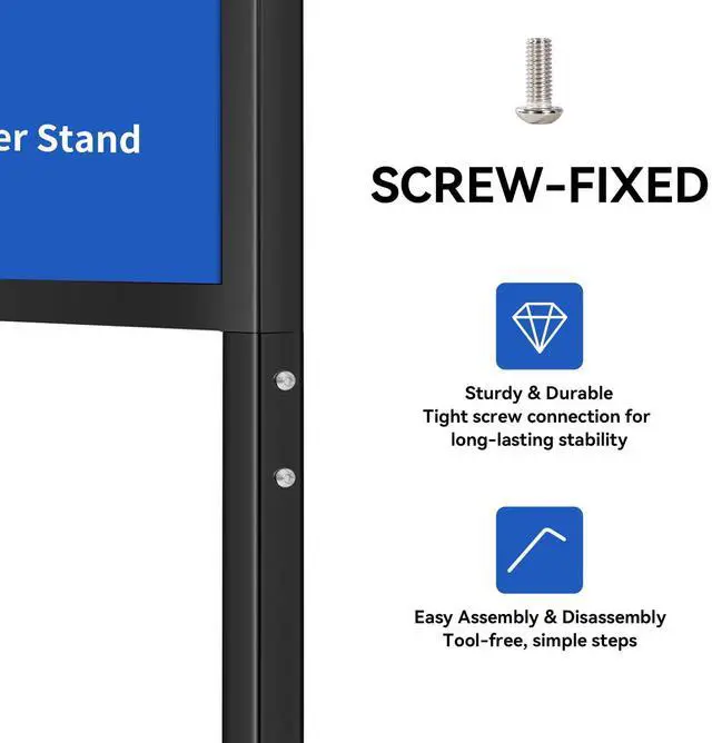 Alt view image 6 of 7 - Sign holder floor stand, sign holder stand heavy Duty Pedestal poster stand for display,18×24 inch slide-in double sided poster sign holder floor standing Display Advertising (18×24)