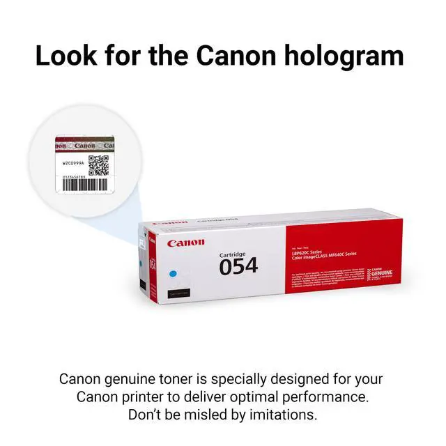Alt view image 5 of 6 - Genuine 054 Cyan Toner Cartridge Compatible with LBP622Cdw, LBP623Cdw, MF641Cdw, MF642Cdw, MF644Cdw