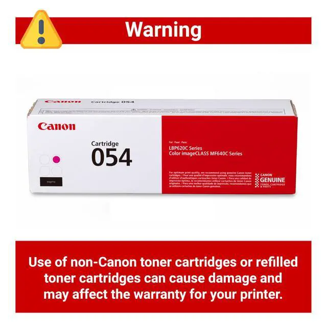 Alt view image 4 of 6 - Genuine 054 Magenta Toner Cartridge Compatible with LBP622Cdw, LBP623Cdw, MF641Cdw, MF642Cdw, MF644Cdw