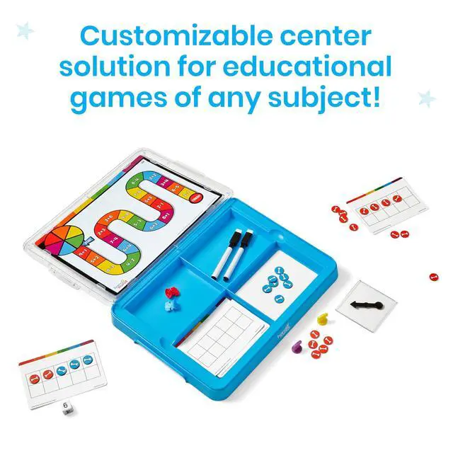 Alt view image 2 of 7 - Little Minds at Work Game Tray Set by Tara West, Includes Reading & Math Preschool Learning Activities, Science of Reading Manipulatives, Math Games for Kids, Teacher Supplies for Classroom