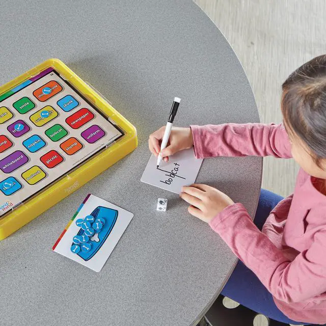 Alt view image 6 of 7 - Little Minds at Work Game Tray Set by Tara West, Includes Reading & Math Preschool Learning Activities, Science of Reading Manipulatives, Math Games for Kids, Teacher Supplies for Classroom