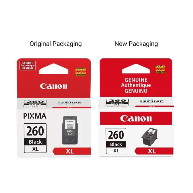 Alt view image 3 of 7 - PG-260 XL Genuine Black Ink Cartridge,Compatible with TS5320/6420/6420a,TR7020/7020a,(Pack of 2)
