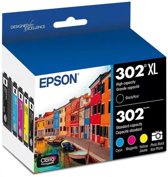Main image of T302XL-BCS Claria Premium Ink Cartridge Multi-pack - High-capacity Black and Standard-capacity Photo Black and Color (CMYPB)