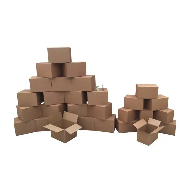 Alt view image 5 of 7 - Moving Boxes 2 Room Economy Moving Kit 30 Boxes, Bubble Roll, & Packing Tape