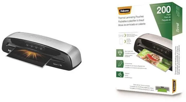 Main image of Saturn 3i 95 Thermal Laminator Machine Bundle with Laminating Pouches
