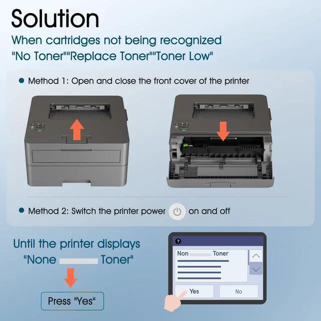 Alt view image 6 of 6 - TN229 TN229XL Toner Cartridges 4 Pack MFC-L3780CDW MFC-L3720CDW HL-L3280CDW | Compatible for Brother HL-L3220CDW HL-L3300CDW HL-L3295CDW MFC-L3765CDW TN-229XL TN 229 229XL Toner Cartridges Printer