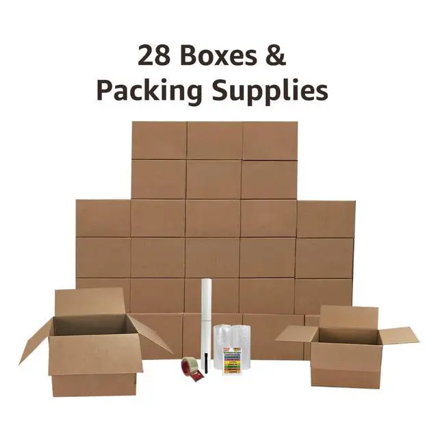 Alt view image 3 of 7 - UBOXES Moving Boxes - 2 Room Bigger Smart Moving Kit - 28 Boxes,Tape, More