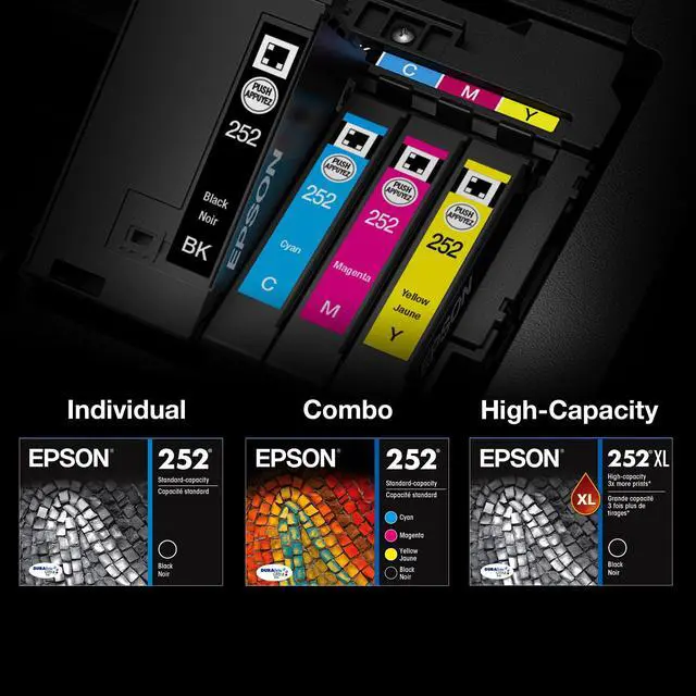 Alt view image 5 of 6 - 252 Genuine Ink Standard Capacity 3 Color Combo Pack T252520