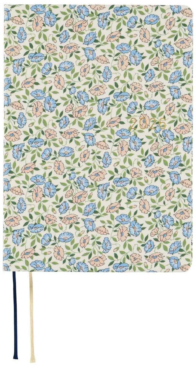 Main image of Hobonichi Techo HON A6 2026 Liberty Fabrics: Sasha Kiora (English, January Start Planner)