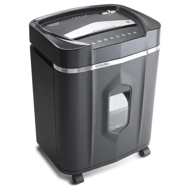 Alt view image 3 of 6 - AU1640XA Anti-Jam 16 Sheet Crosscut Paper/CD and Credit Card/ 5 Gal Pullout Basket Shredder, 30 Minutes Continuous Run Time