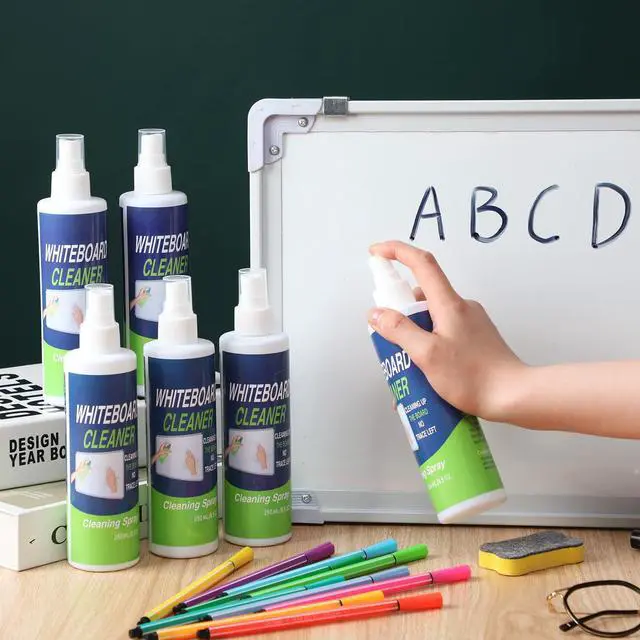 Alt view image 4 of 7 - 24 Pack Whiteboard Cleaner Spray Bottle 8.5oz Dry Erase Spray | Board Surface Cleaner Removes Stubborn Marks from White Board Chalkboard