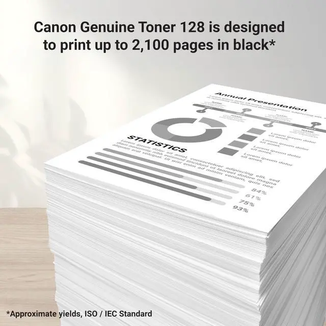 Alt view image 3 of 6 - Genuine 128 Black Toner Cartridge Compatible with MF4450, MF4770n, MF4570 Series, MF4800 Series, D530, D550, L100, L190