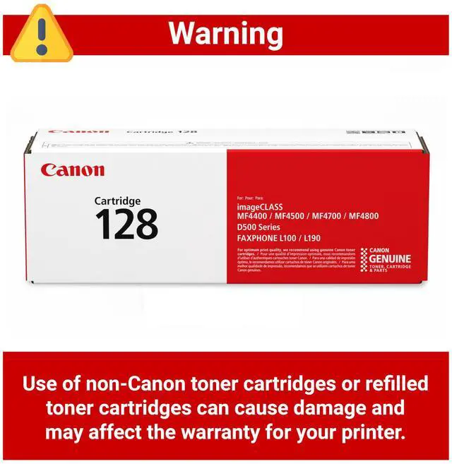Alt view image 4 of 6 - Genuine 128 Black Toner Cartridge Compatible with MF4450, MF4770n, MF4570 Series, MF4800 Series, D530, D550, L100, L190