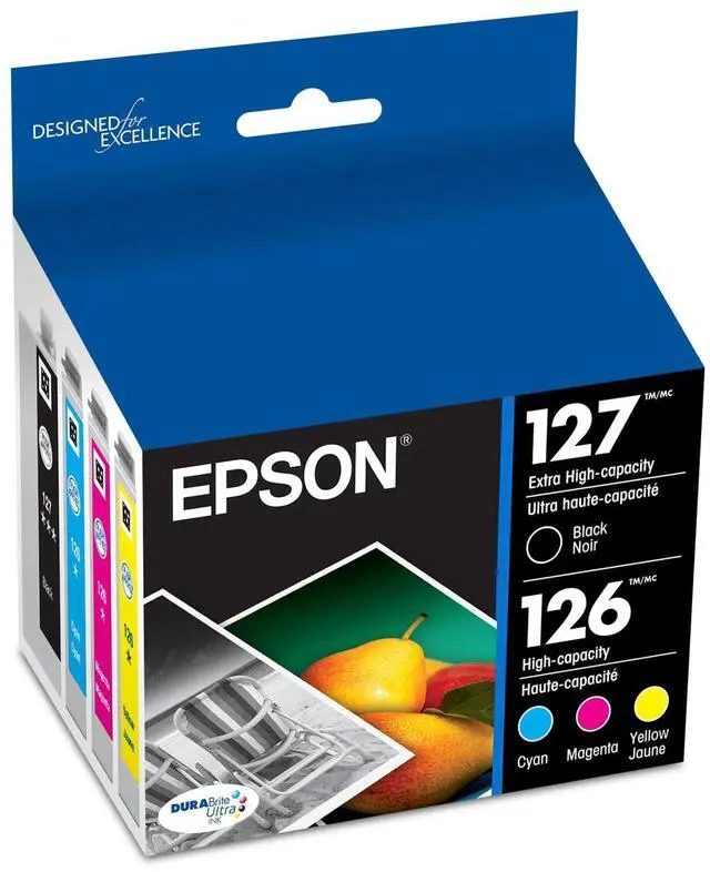 Main image of 127 DURABrite Ultra Ink Black & Color Combo Pack for NX-530, 625, WF-3520, 3530, 3540, 545, 60, 630, 633, 635, 645, 7010, 7510, 7520, 840, 845