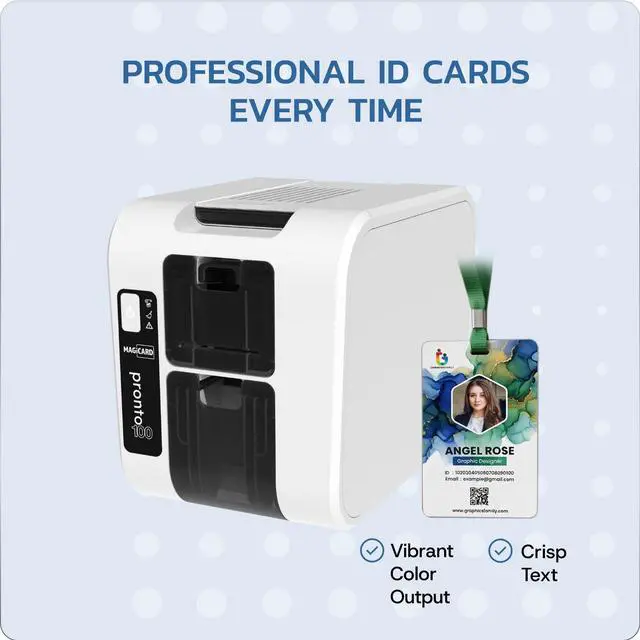 Alt view image 6 of 7 - 2 x Magicard Pronto 100 Printer MD100YMCKO Color Ribbon - YMCKO - 100 Prints Software Demo Card
