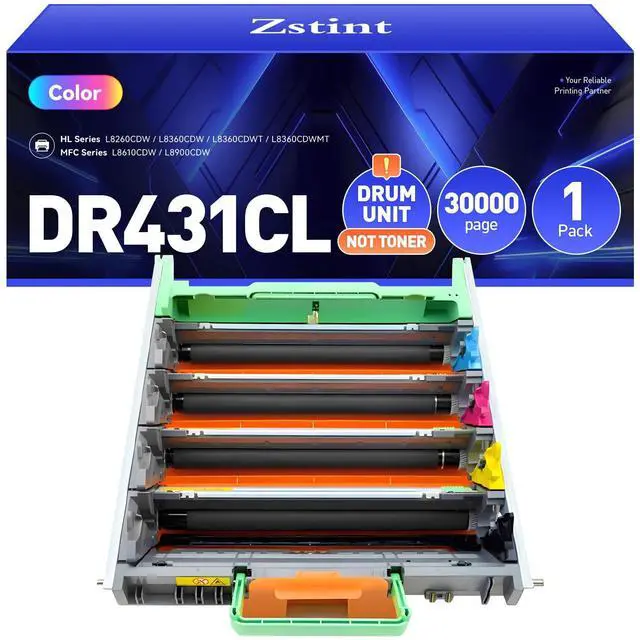 Main image of DR431CL Drum Unit High Yield Replacement for Brother DR-431CL Imaging Drum Compatible with HL-L8360CDW MFC-L8900CDW MFC-L8690CDW HL-L8260CDW MFC-L8610CDW MFC-L8905CDW MFC-L9570CDW HL-L8360CDWT Printer